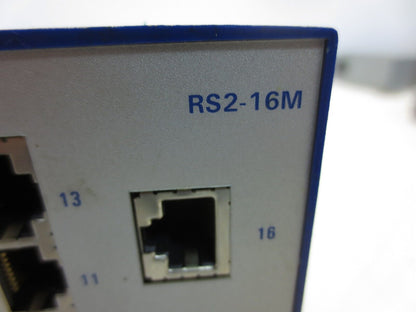 HIRSCHMANN RS2-16M UNMANAGED ETHERNET RAIL SWITCH - 18-32VDC, 0.7-0.4A for PARTS