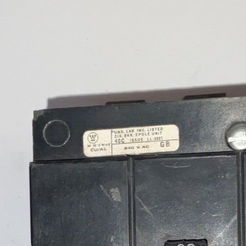 WESTINGHOUSE GB3020 CIRCUIT BREAKER 120/240VAC  20A 3POLE