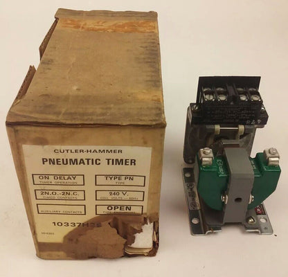 CUTLER HAMMER 10337H292B, 10934H2A, PNEUMATAC TIMER, 600V,240V COIL,TYPE PN, NEW