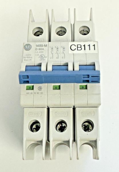ALLEN-BRADLEY - 1489-M3D600 SER. D - CIRCUIT BREAKER - 3 P, 60 A, 240 V