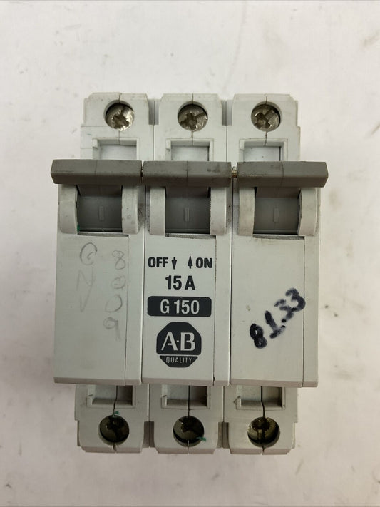 ALLEN BRADLEY 1492-CB3G150 MANUAL MOTOR CONTROLLER 15A SER B