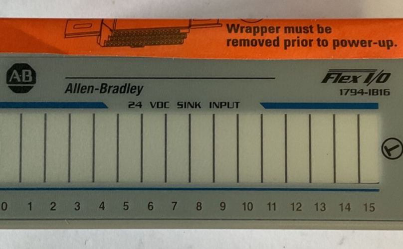 ALLEN BRADLEY  1794-IB16 16 POINT DIGITAL INPUT MODULE SER.A 10-31.2VDC 30MA