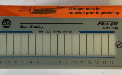 ALLEN BRADLEY  1794-IB16 16 POINT DIGITAL INPUT MODULE SER.A 10-31.2VDC 30MA