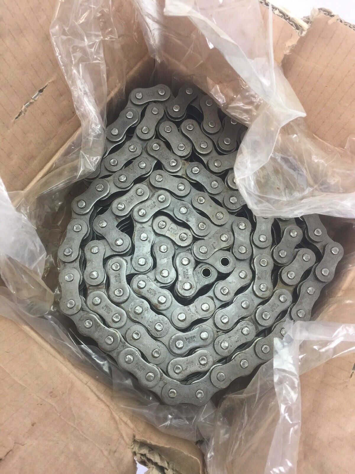 PEER CHAIN COMPANY 80H-3R SBSR X 10FT ROLLER CHAIN T-1676 2-3/9