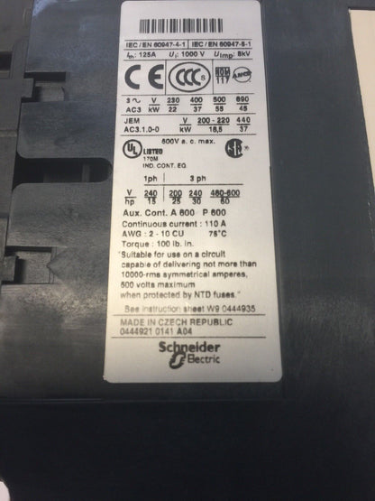 TELEMECANIQUE LC1 D80 REVERSING CONTACTOR LR2 D35 OVERLOAD LR2 D3559 LX1 D6 G7