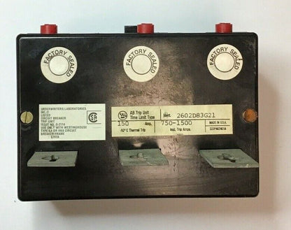 WESTINGHOUSE AB TRIP UNIT 2602D83G21 150A