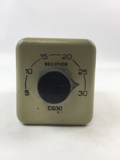 GW EAGLE SIGNAL CG30A6 TIME DELAY RELAY 120V 5-30 SECONDS