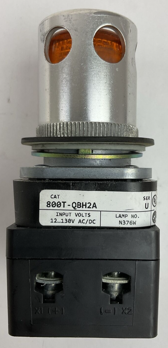 ALLEN BRADLEY 800T-QBH2A SER U ILLUMINATED PUSH BUTTON 12..130V 800TC-N374 SER A