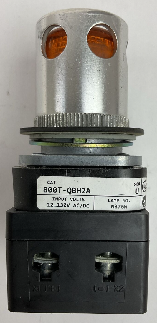 ALLEN BRADLEY 800T-QBH2A SER U ILLUMINATED PUSH BUTTON 12..130V 800TC-N374 SER A