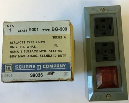 SQUARE D 9001 BG-309 PUSH BUTTON SER.A 600VAC