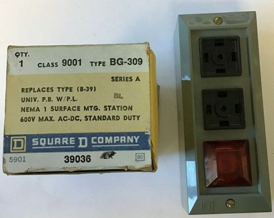 SQUARE D 9001 BG-309 PUSH BUTTON SER.A 600VAC
