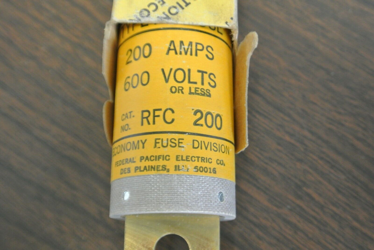 ECONOMY / FPE RFC200 RECTIFIER FUSE / 600V / 200A / NEW SURPLUS / RFC-150