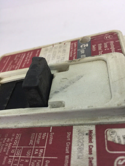 WESTINGHOUSE JD3250KW MOLDED CASE SWITCH SER C 250AMP 600VAC 250VDC 3 POLE