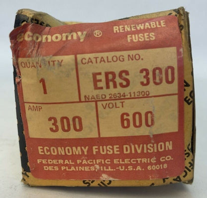 ECONOMY ERS 300 RENEWABLE FUSE 300AMP 600VAC