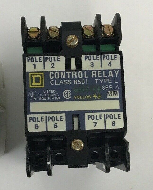 SQUARE D 8501 L0-30 MAGNETIC CONTROL RELAY SER.A COIL120-60/110-50 MM