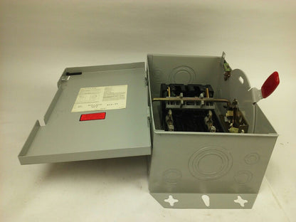 WESTINGHOUSE HEAVY DUTY SAFETY SWITCH HUN261 30A, 600/480VAC/600DC, 2P, INDOOR