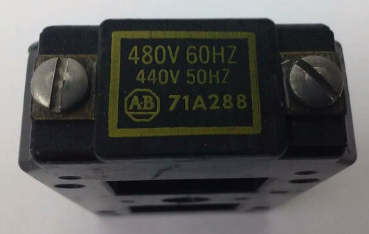 ALLEN BRADLEY 71A288, SERIES K, COIL, 480V @ 60HZ, 440V @ 50HZ, SIZE 1