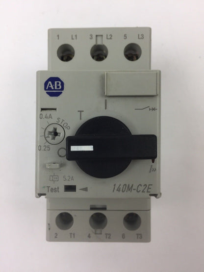 ALLEN BRADLEY 140M-C2E-A40 SER B MOTOR CIRCUIT BREAKER 0.4A