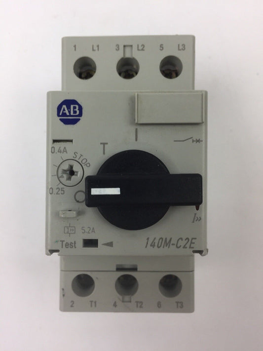 ALLEN BRADLEY 140M-C2E-A40 SER B MOTOR CIRCUIT BREAKER 0.4A