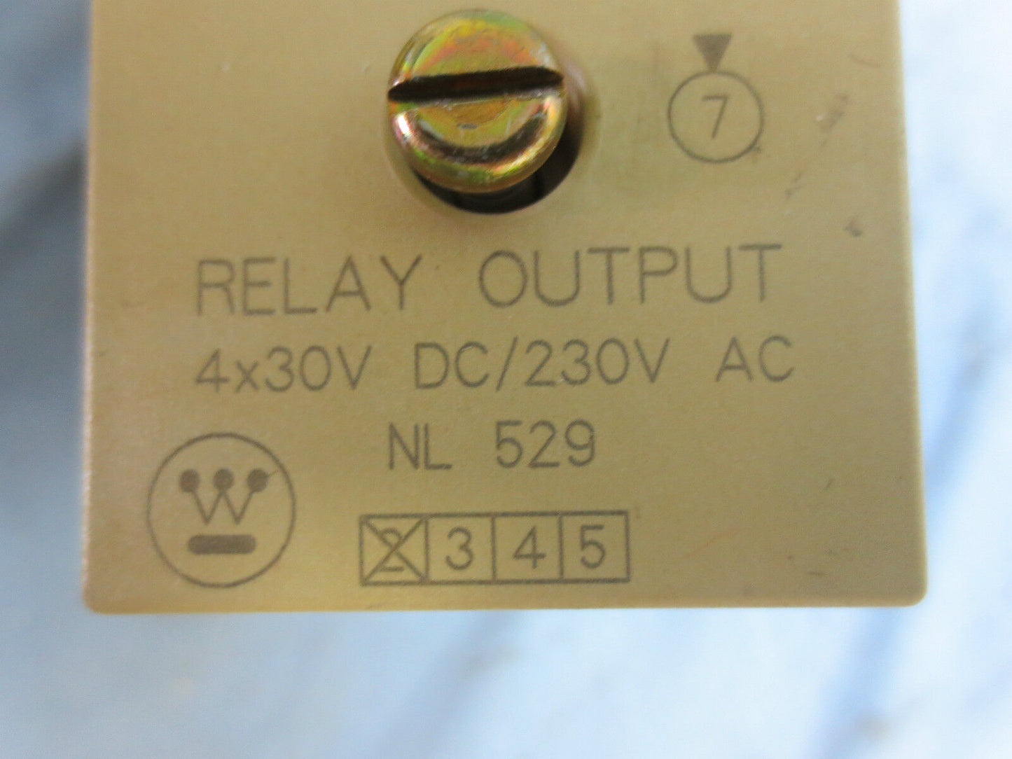 WESTINGHOUSE NL-529 RELAY OUTPUT MODULE 4x30VDC, 230VAC