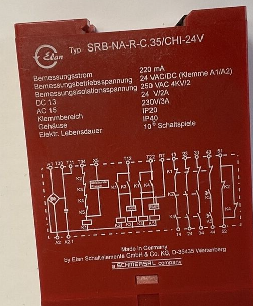 ELAN SRB-NA-R-C.35/CHI-24 SAFETY CONTROLLER