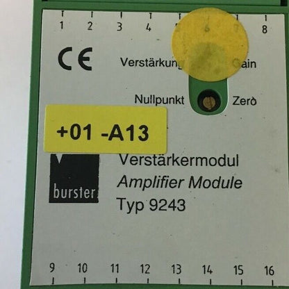 BURSTER TYPE 9243 AMPLIFIER MODULE VERSTARKERMODUL