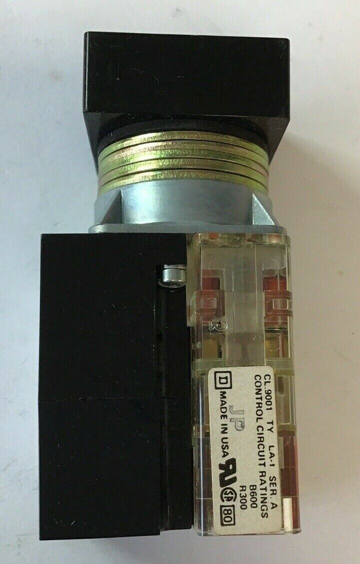 SQUARE D 9001 LS1LA1 ILLUMINATED PUSHBUTTON 120/110V 60/50HZ