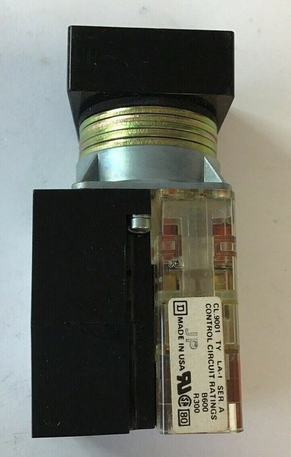 SQUARE D 9001 LS1LA1 ILLUMINATED PUSHBUTTON 120/110V 60/50HZ