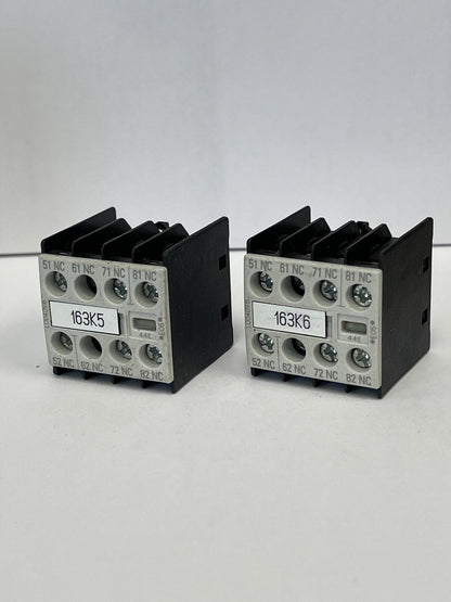 SIEMENS *LOT OF 2* - 3RH1911-1GA04 - AUXILIARY CONTACTS