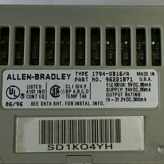 ALLEN BRADLEY 1794-0B16/A SOURCE OUTPUT 24VDC