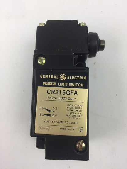 GE CR215G1A71 SIDE PLUNGER LIMIT SWITCH 1NO-1NC CONTACT NEMA A600