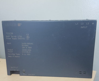 LUTZE NGP 24V 40A DC POWER SUPPLY DIN41752 722738