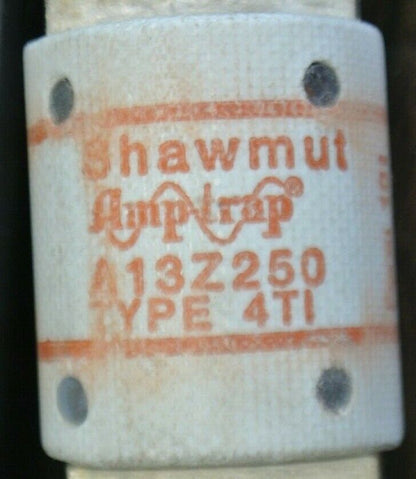 SHAWMUT A13Z250 TYPE 4TI SEMICONDUCTOR FUSE / 250A, 130V NEW SURPLUS / EACH