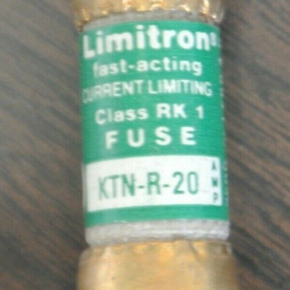 BUSS KTN-R-20 LIMITRON CLASS RK1 FAST-ACTING FUSE / 20A / 250V / NEW SURPLUS