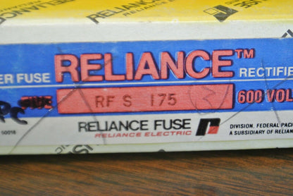 RELIANCE RFS175 RECTIFIER / SEMICONDUCTOR FUSE / 175A / 600VAC / NEW SURPLUS