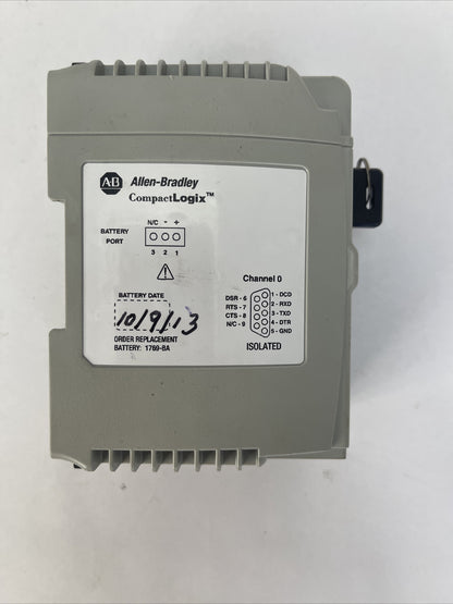 ALLEN BRADLEY 1769-L35E COMPACT LOGIX 1.5MB CONTROLLER SER A FW1.15 24VDC 0.09A
