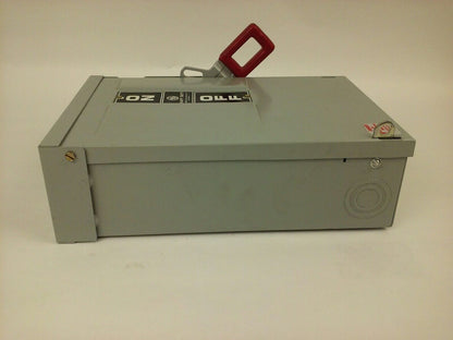 GE THN2261RDC SAFETY SWITCH, MOD 7, 30A, 650/250VDC, TYPE 3R RAINPROOF ENCLOSURE