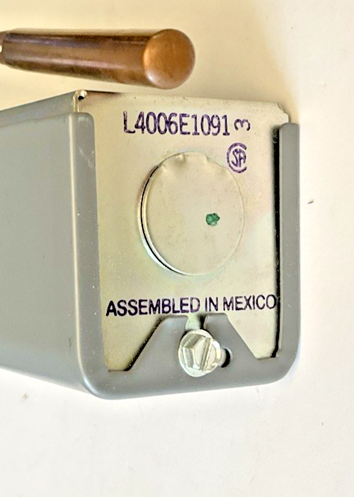 HONEYWELL L4006E1091  AQUASTAT CONTROLLER REV.E