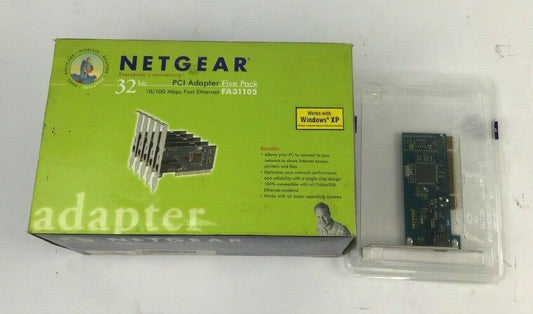 NETGEAR FA31105 PCI ADAPTER FIVE PACK 32BIT 10/100Mbps