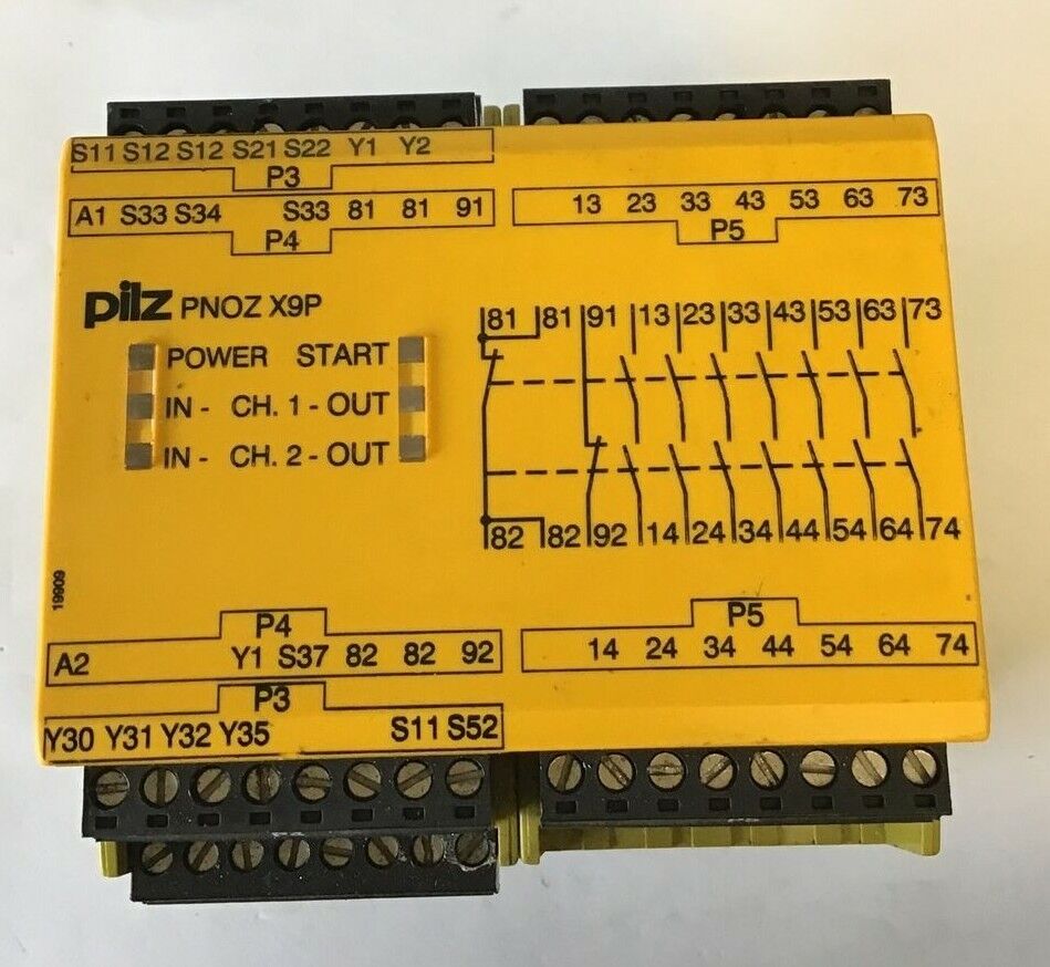 PILZ PZE9 110VAC/8S1O SAFTEY RELAY 110VAC 10,5VA 50-60HZ