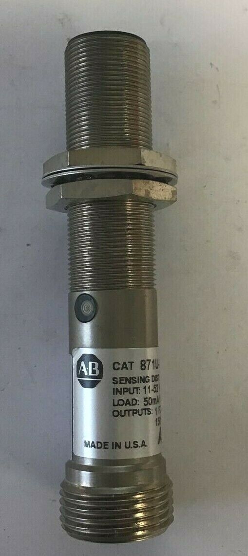 ALLEN-BRADLEY 871U-X5J18 Ser. X PROXIMITY SENSOR 11-52VDC/ 15-132VAC 50mA