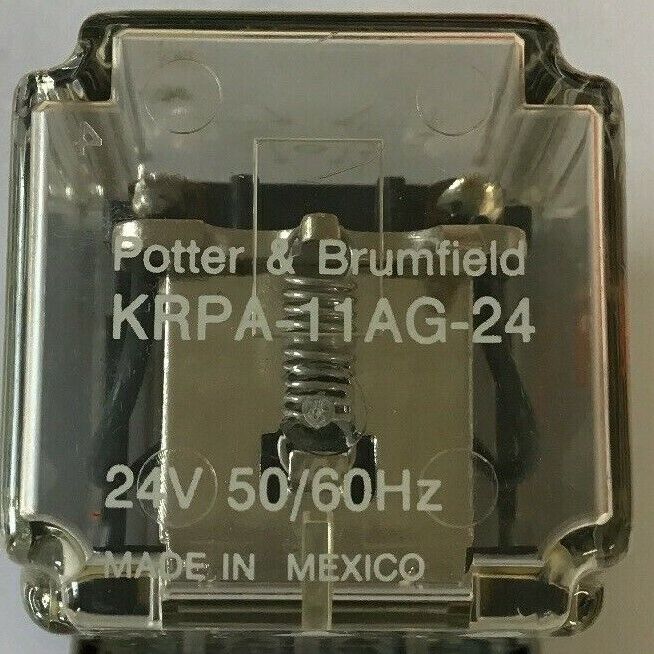 POTTER & BRUMFIELD KRPA-11AG-24 24V RELAY W/ 27E891 10A, 300VAC BASE
