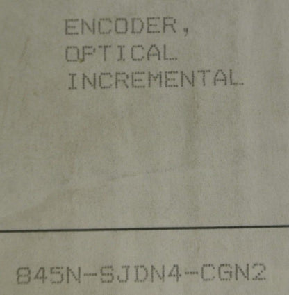 ALLEN-BRADLEY 845N-SJDN4-CGN2 - INCREMENTAL OPTICAL ENCODER - NEW SURPLUS