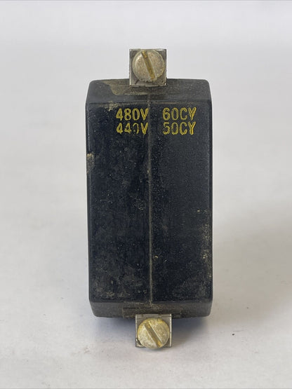 SQUARE D 1861-S1-R36A MAGNETIC COIL 480V 60CY 440V 50CY SIZE 0 TYPE B& R