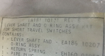 NAMCO EA181 10171 REV.B LEVER SHAFT AND O-RING ASSY KIT