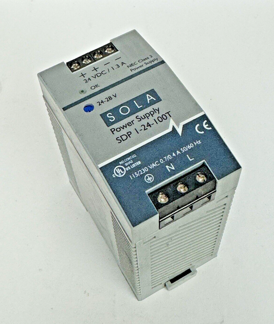SOLA / EMERSON - SDP 1-24-100T - POWER SUPPLY - 24VDC,1.3 A/ 230VAC,0.7A 50/60Hz
