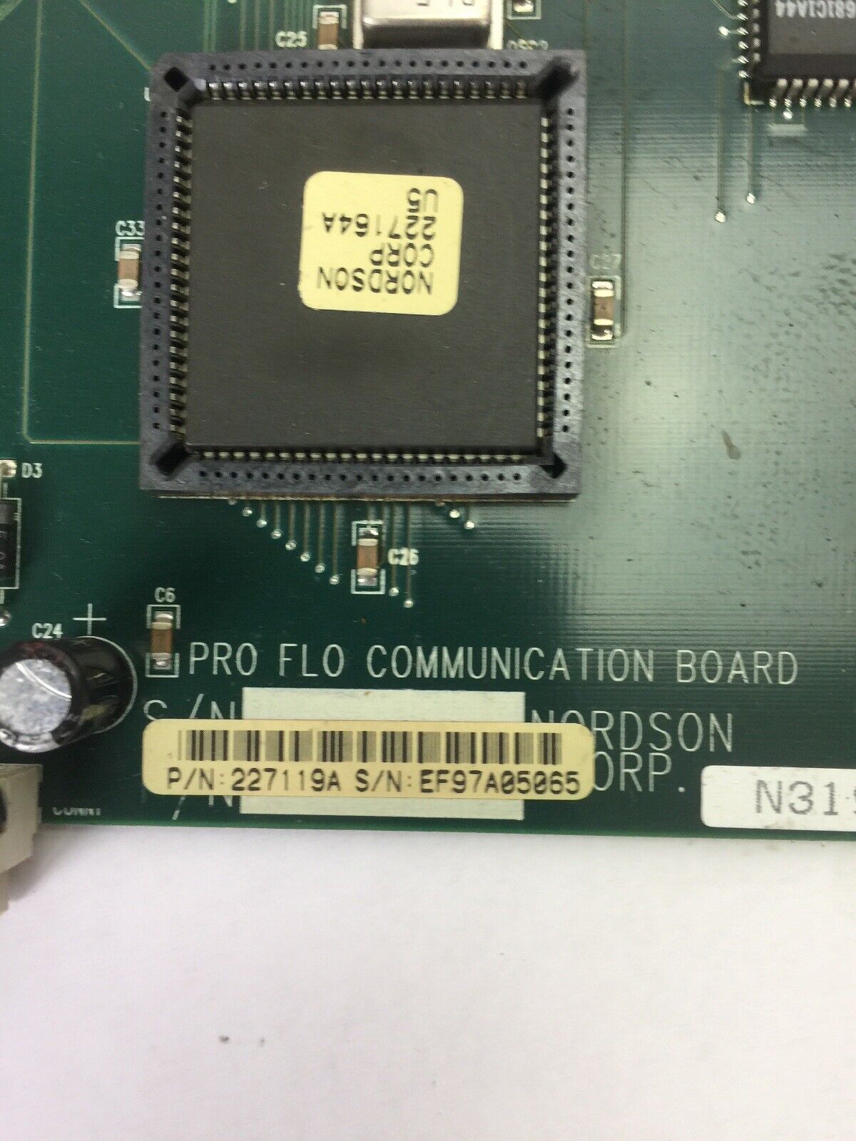 NORDSON 227119A PRO FLO COMMUNICATION BOARD