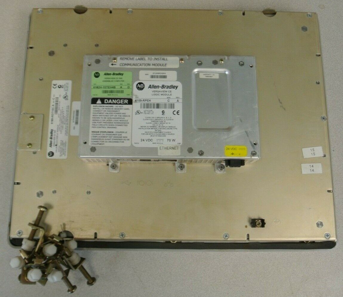 ALLEN-BRADLEY 6182H-15TEH4B VersaView CE1500H COLOR TOUCH DISPLAY MONITOR 24VDC