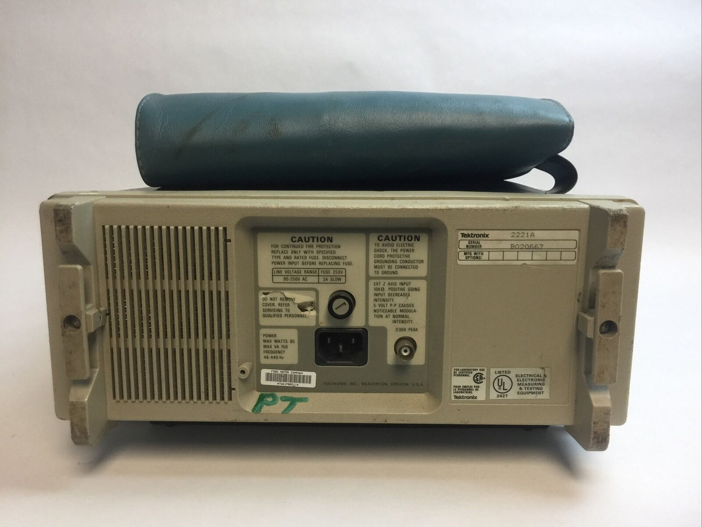 TEKTRONIX 2221A 100MHz DIGITAL STORAGE OSCILLOSCOPE 90-250VAC