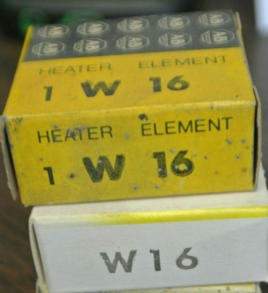 LOT of 2 / ALLEN-BRADLEY W16 THERMAL OVERLOAD HEATER ELEMENT / NEW SURPLUS